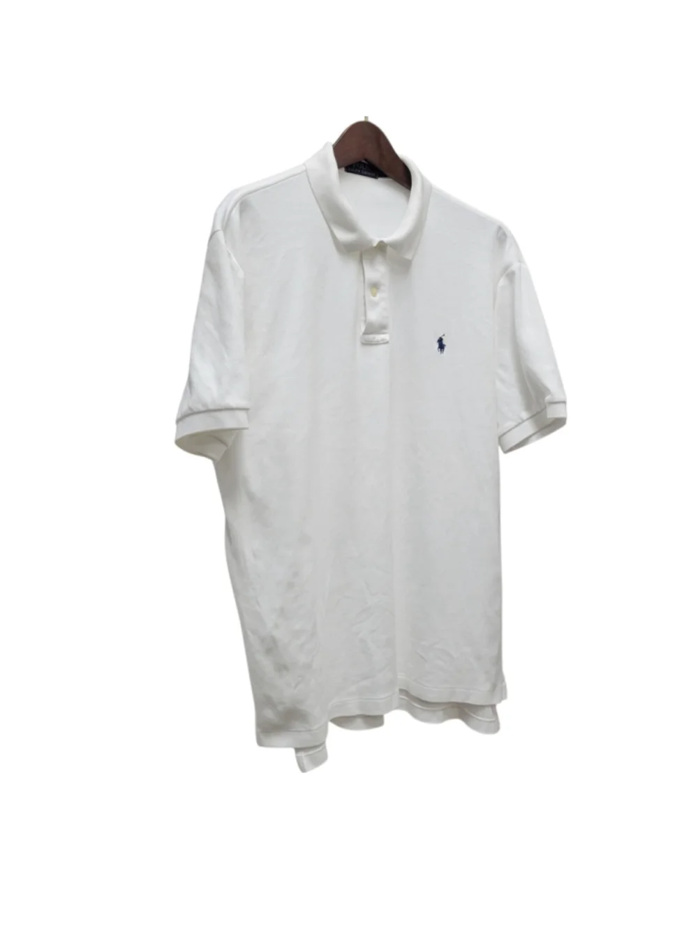 Polo Ralph Lauren Men's 100% White Classic Fit Polo Shirt Size Large Pre-owned